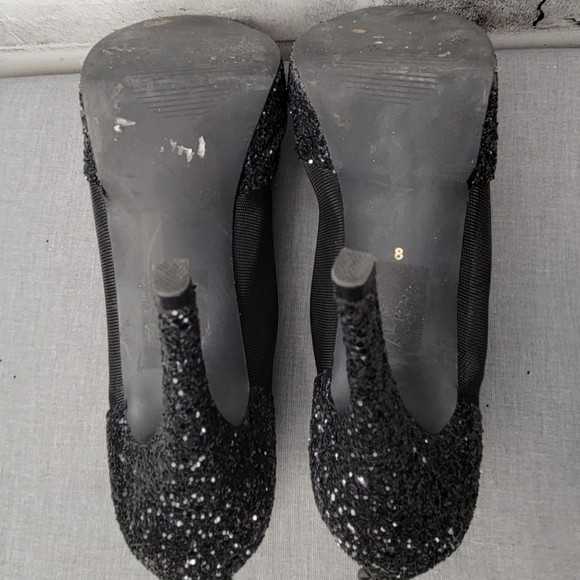 Le Chateau Platform Stilettos. 5" Heels. Sparkles On The Toes And Heel W… - Picture 9 of 9